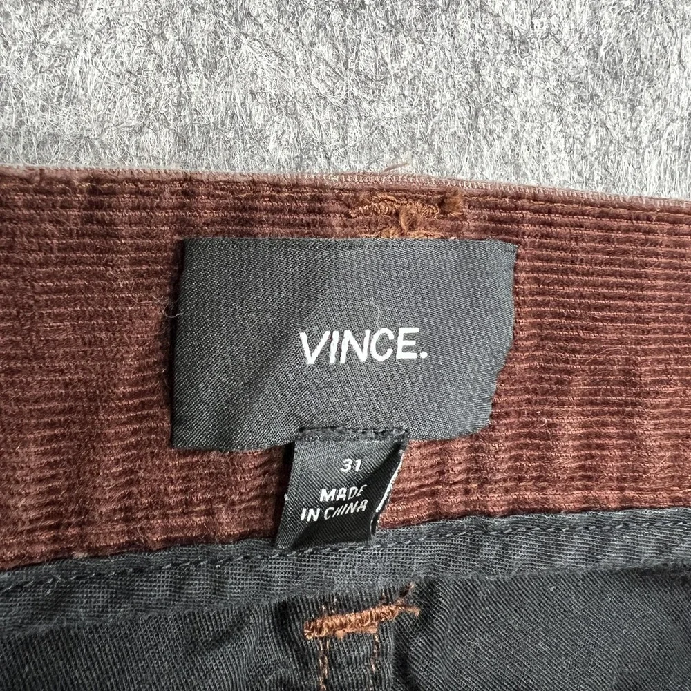 Vince Pants Mens 31‎ Brown Corduroy Chino Stretch 5 Pocket Straight Casual 31x28